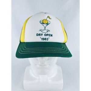 Vintage Youngan 1983 Dry Open Golf SnapBack Baseball Trucker Hat Cap Korea